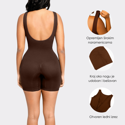 Celine™ U-Rücken Schlankmachender Nahtloser Einteiler