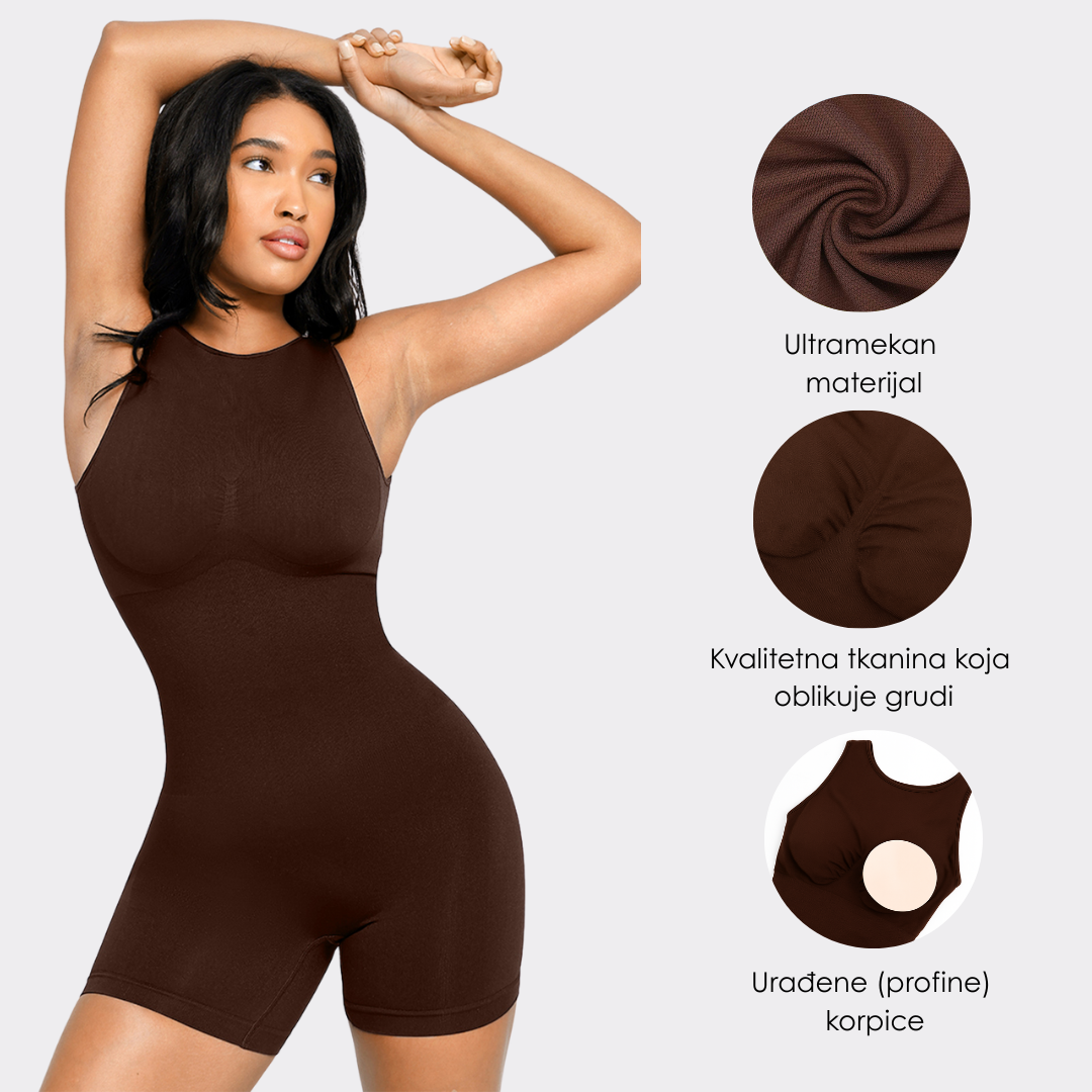 Celine™ U-Rücken Schlankmachender Nahtloser Einteiler