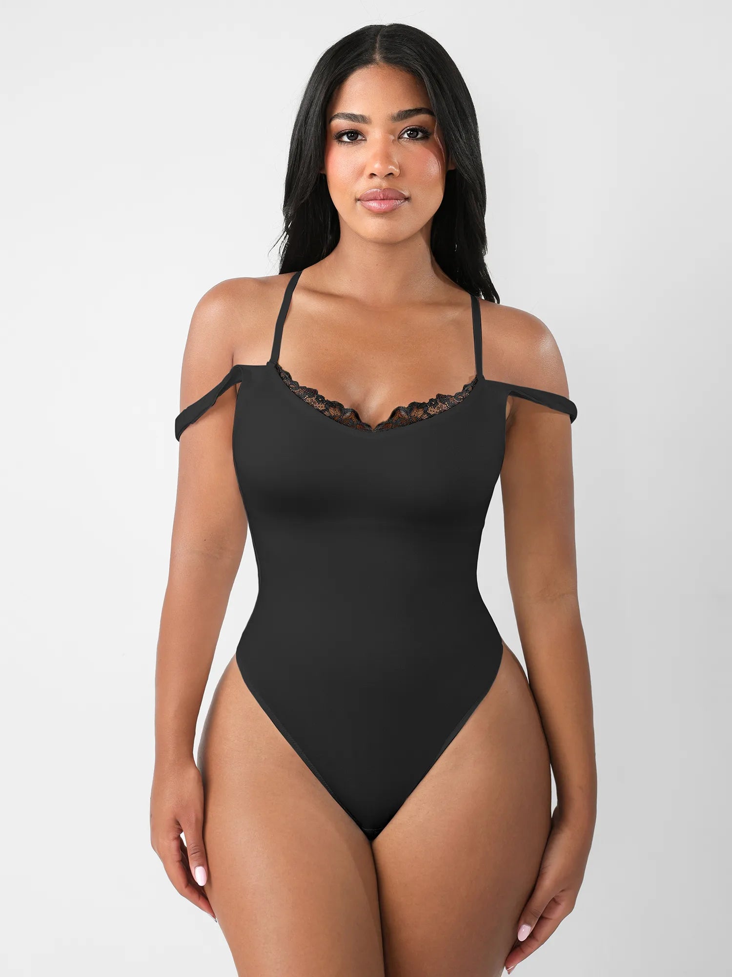 Gepard print čipkasti bodi s dubokim V, podesive trake, oblikovanje