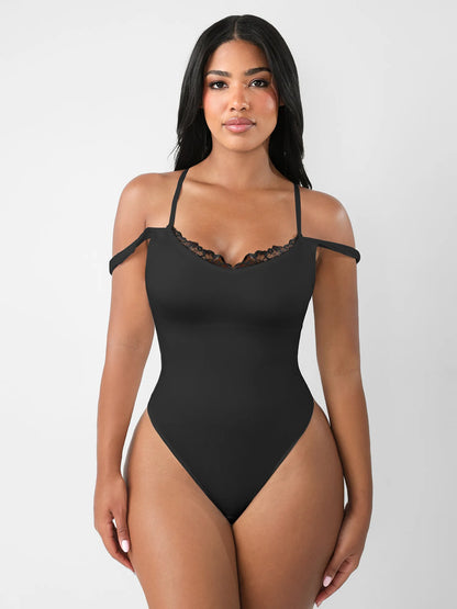 Gepard print čipkasti bodi s dubokim V, podesive trake, oblikovanje