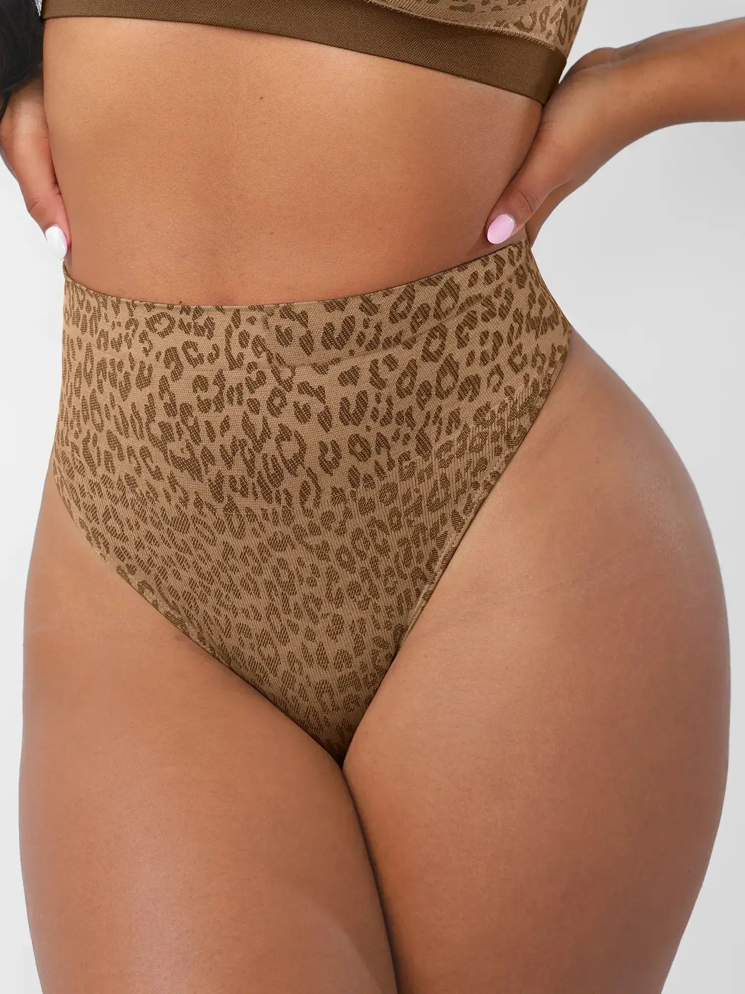 Feelingirl Leopard Print Wireless Bra & Panty