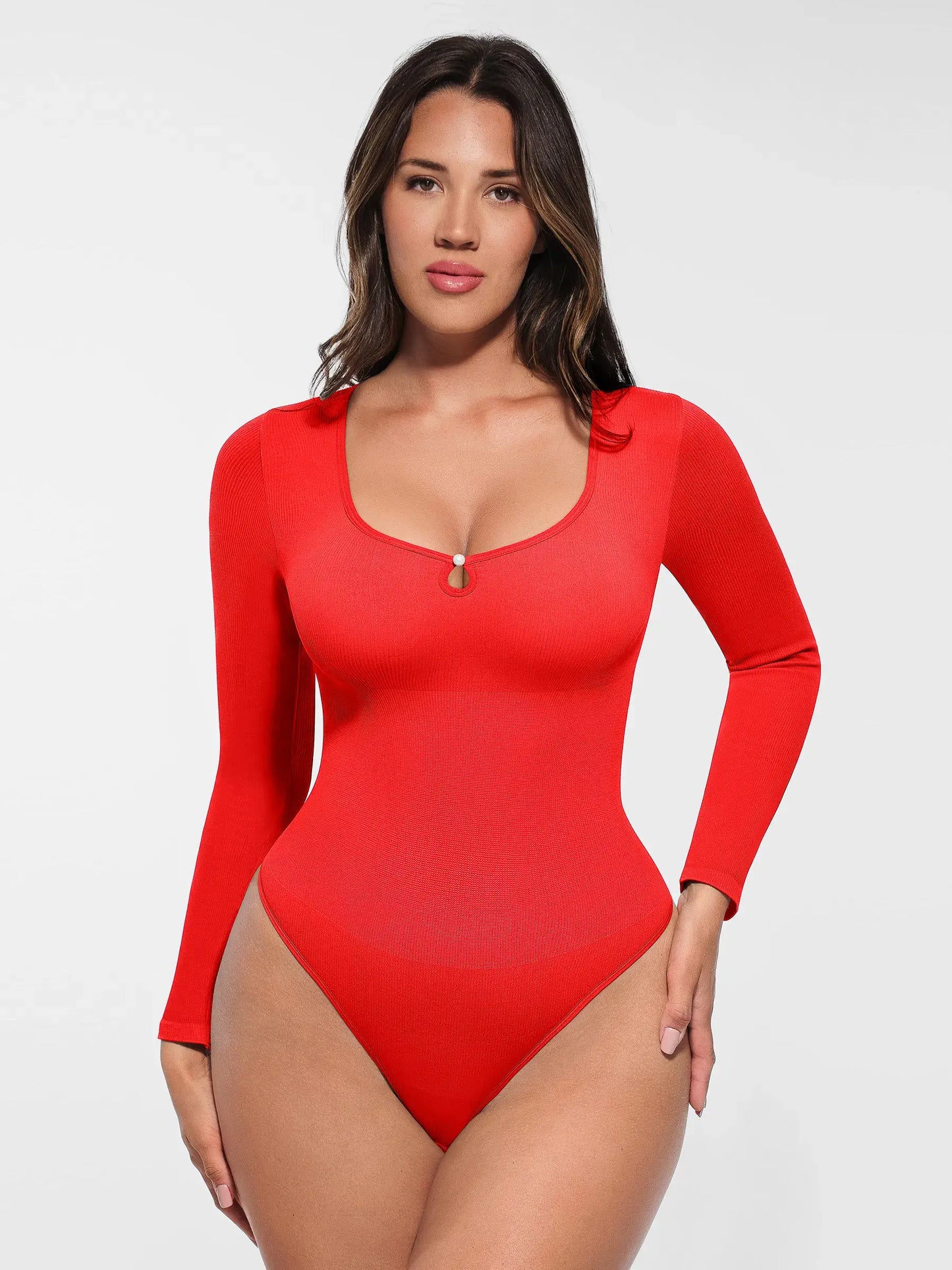 Feelingirl Seamless Ribbed Bodysuit