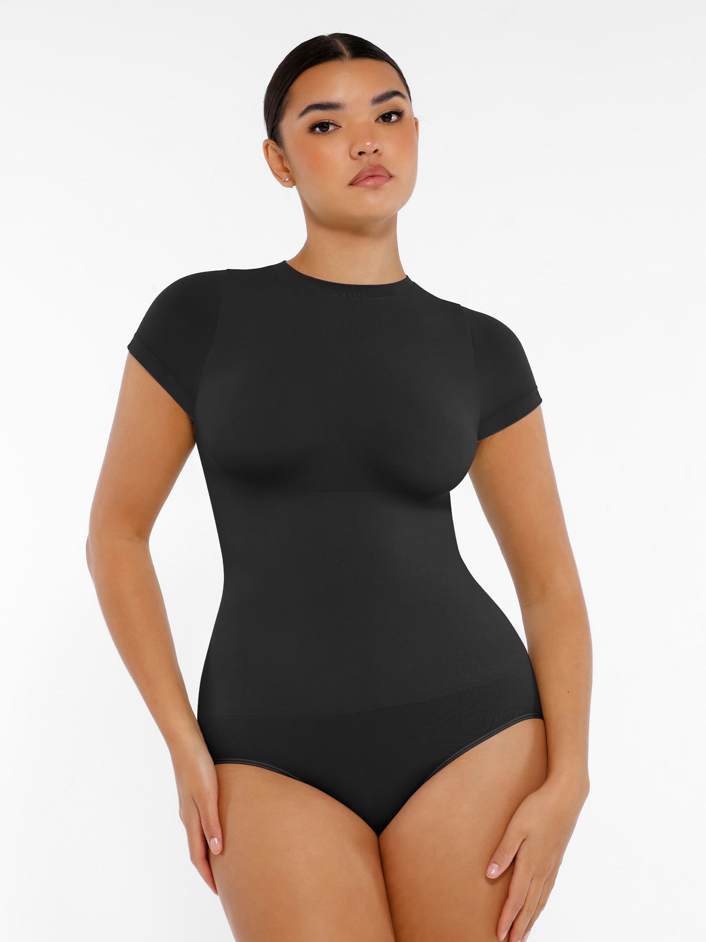 Feelingirl Seamless Ultra-Soft Crew Neck Bodysuit