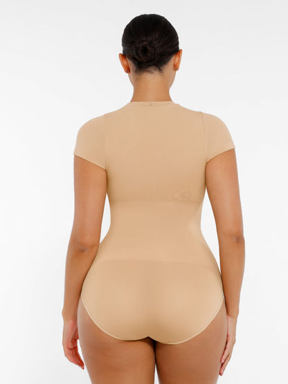 Feelingirl Seamless Ultra-Soft Crew Neck Bodysuit