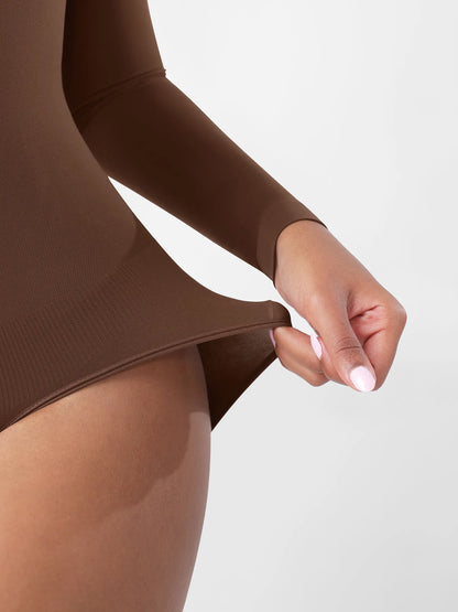 Feelingirl Seamless Ultra-Soft Crew Neck Bodysuit