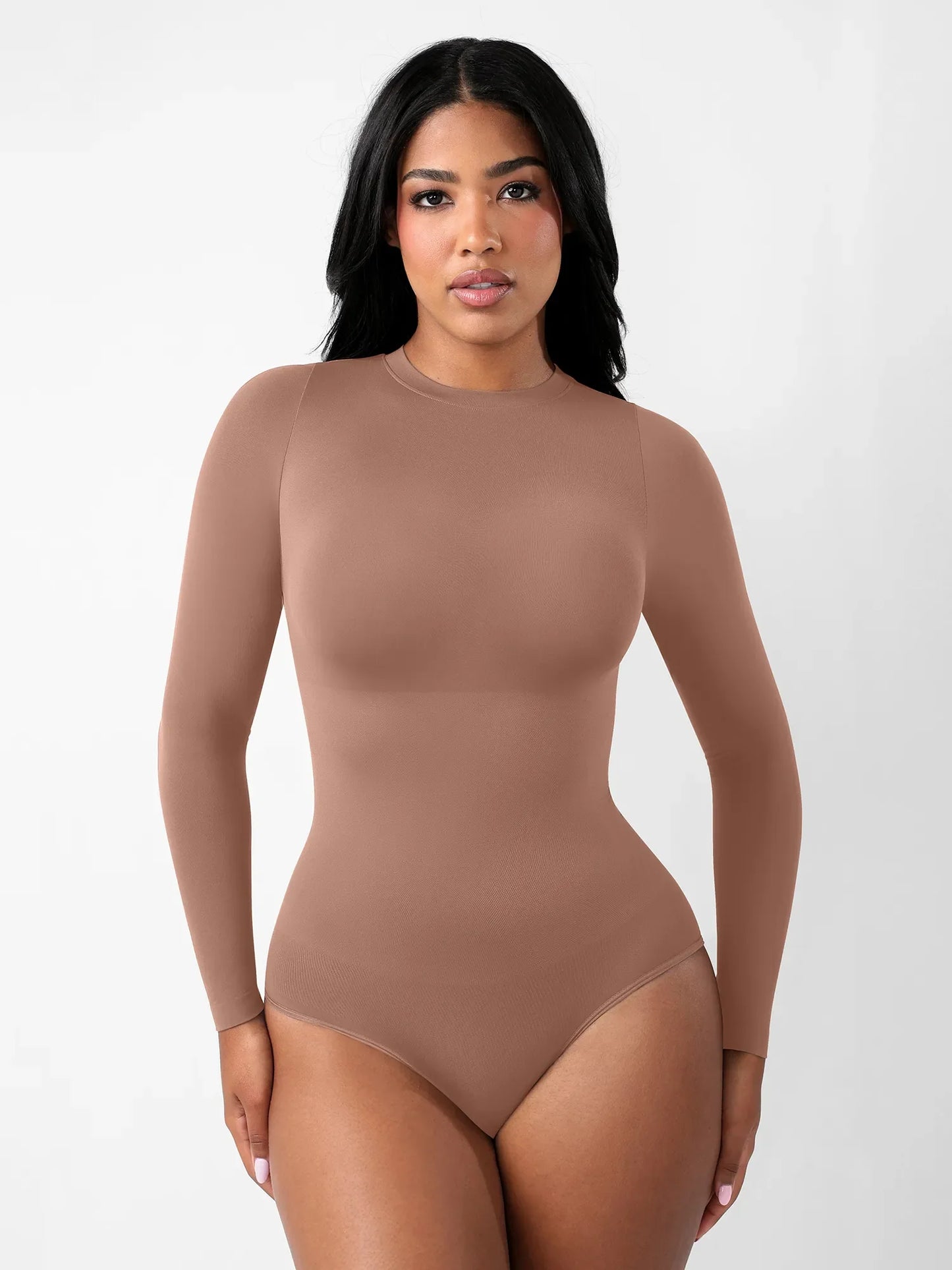 Feelingirl Seamless Ultra-Soft Crew Neck Bodysuit