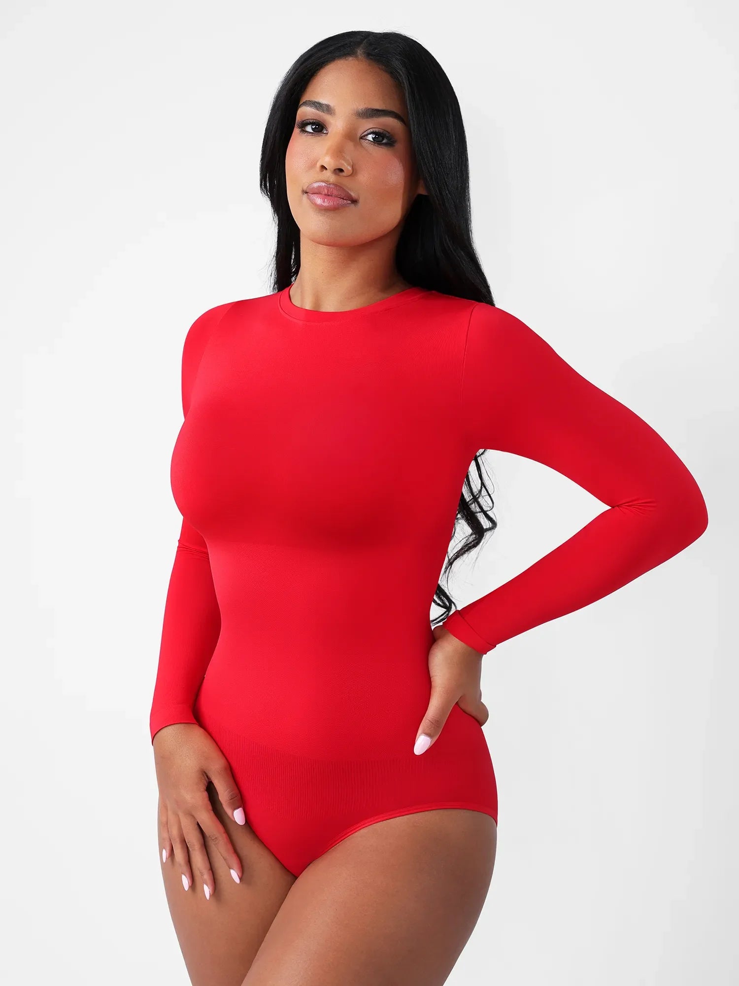 Feelingirl Seamless Ultra-Soft Crew Neck Bodysuit