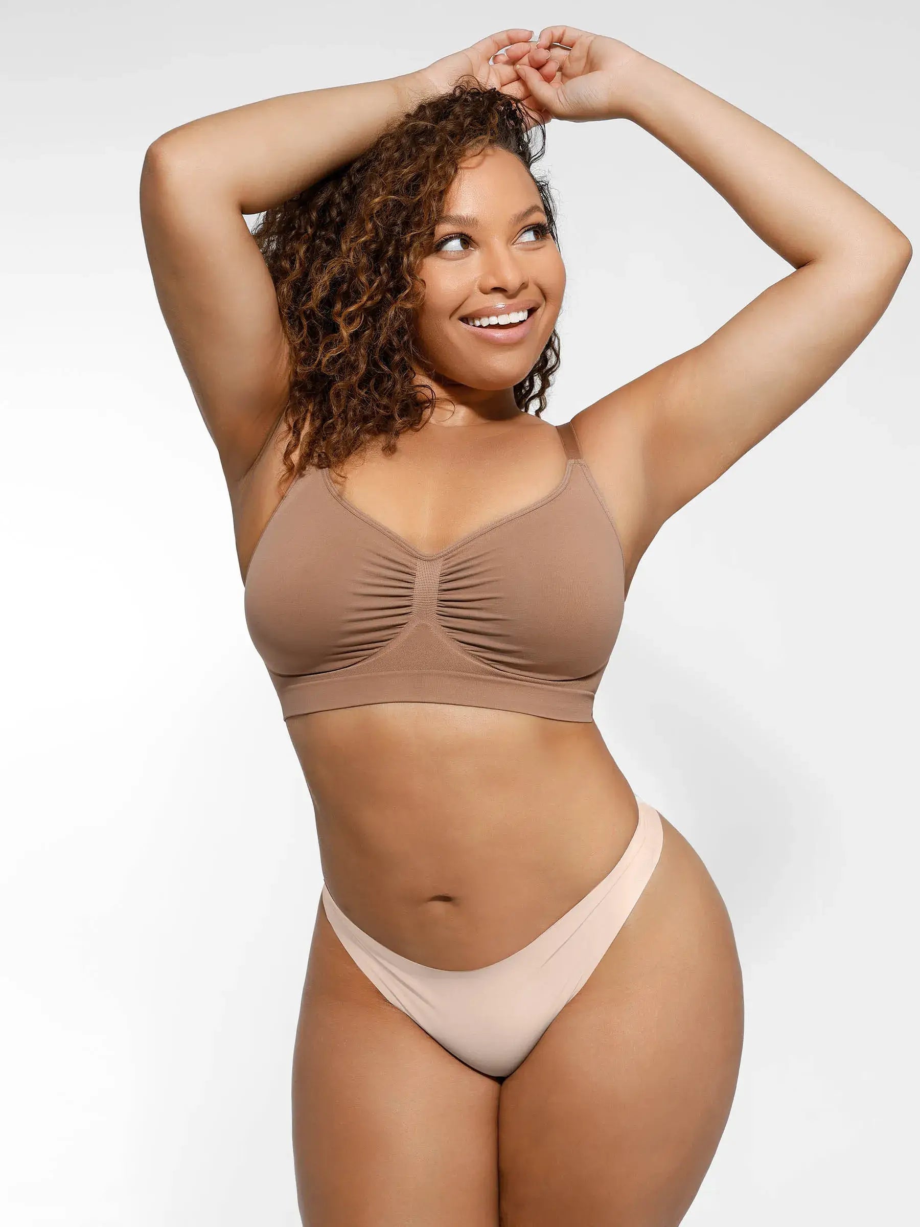 Feelingirl Everyday Wireless Bra Unlined Soft Bra