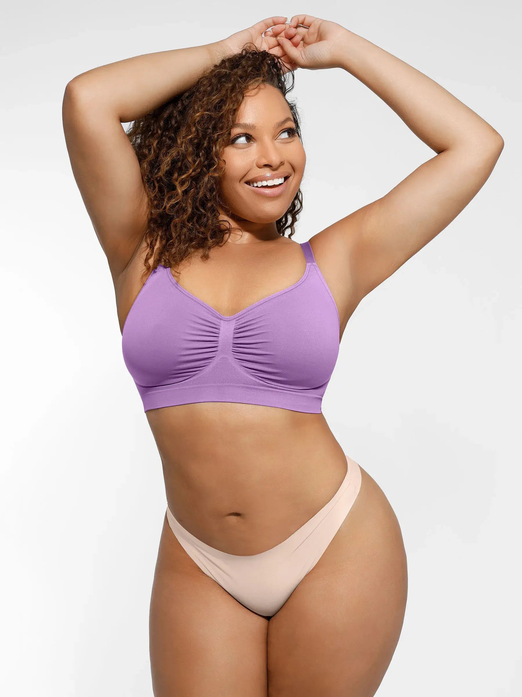 Feelingirl Everyday Wireless Bra Unlined Soft Bra