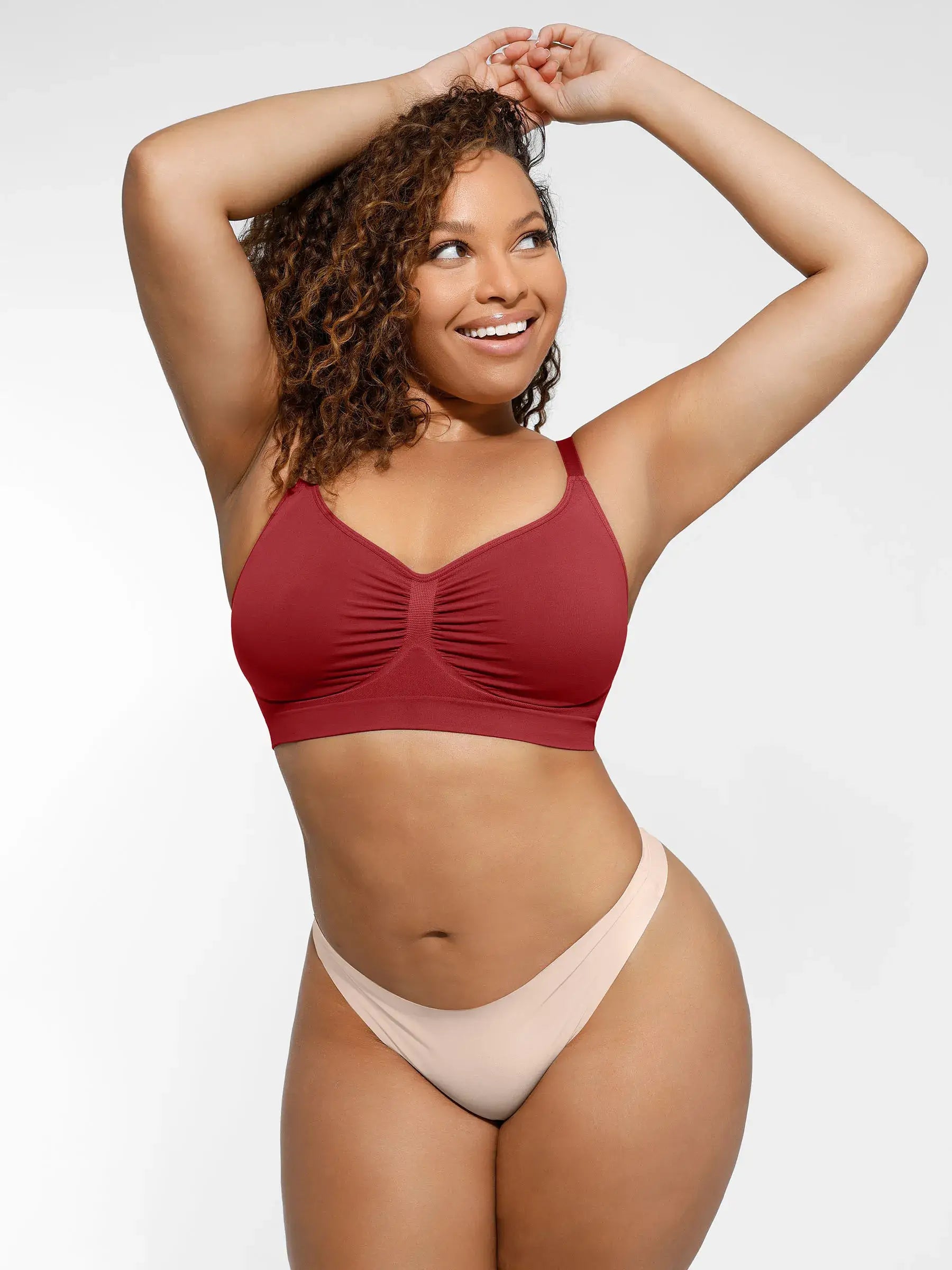 Feelingirl Everyday Wireless Bra Unlined Soft Bra