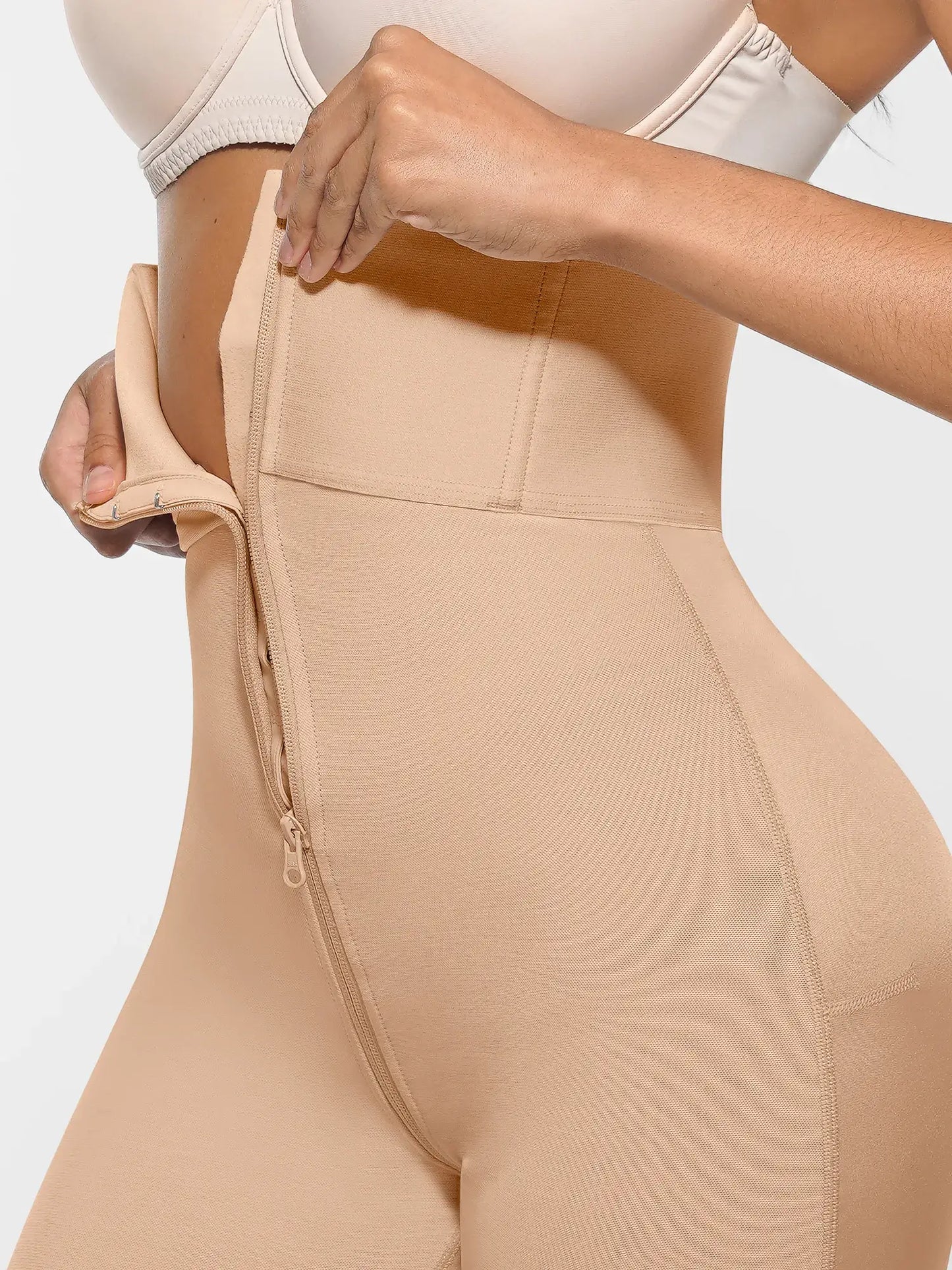 Feelingirl Wide Waistband Tummy Control Butt Lifting Shaping Shorts