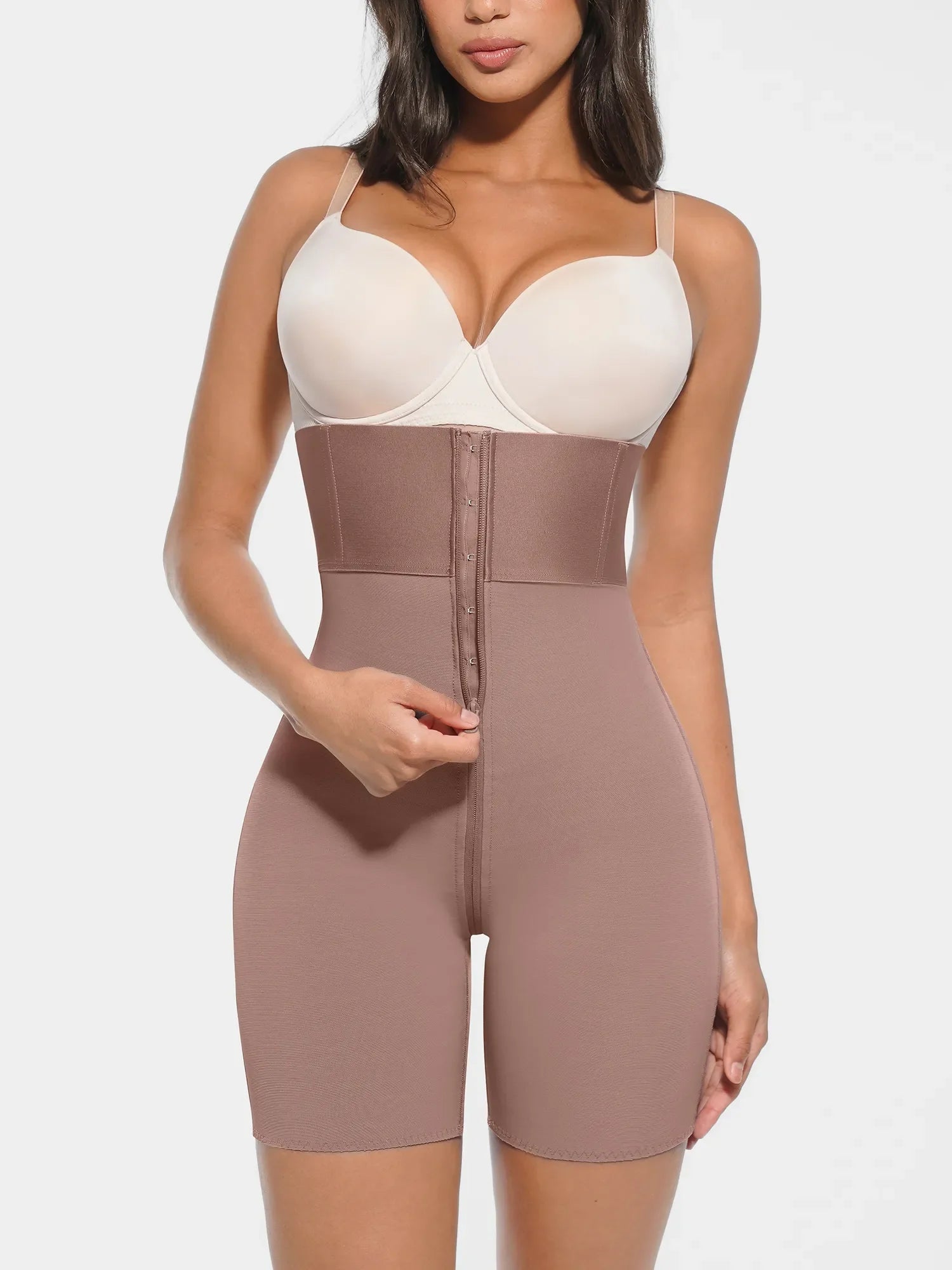 Feelingirl Wide Waistband Tummy Control Butt Lifting Shaping Shorts