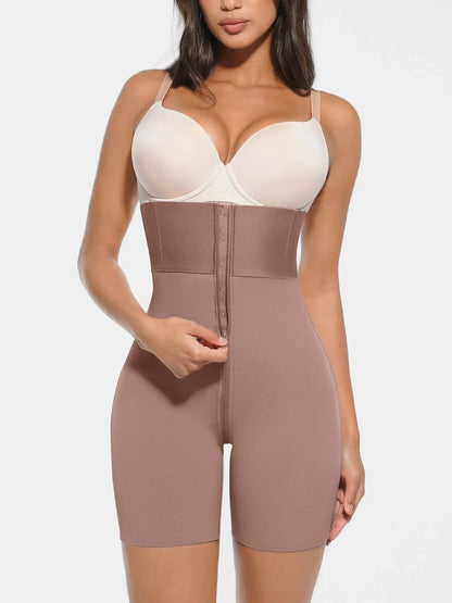 Feelingirl Wide Waistband Tummy Control Butt Lifting Shaping Shorts