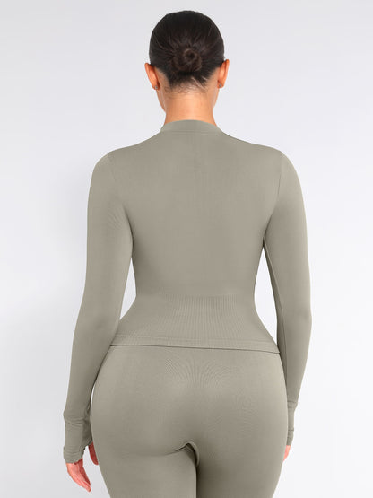 Feelingirl Seamless Long-Sleeve Workout Top