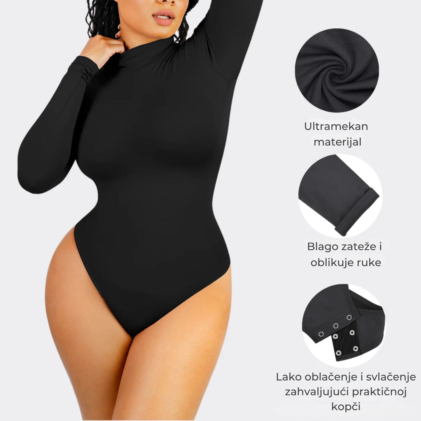 Sara Tanga Bodi uz Vrat Koji Oblikuje Tijelo