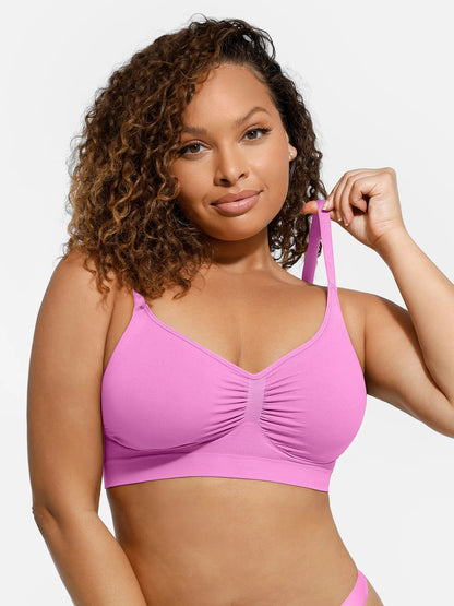 Feelingirl Everyday Wireless Bra Unlined Soft Bra