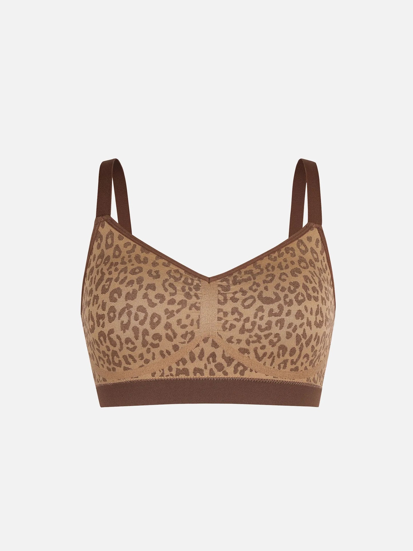 Feelingirl Leopard Print Wireless Bra & Panty