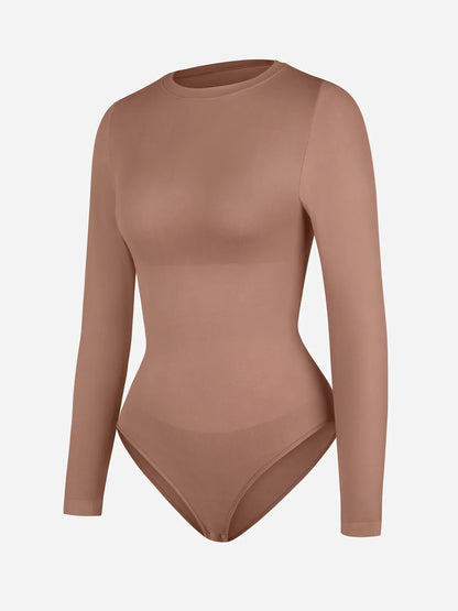 Feelingirl Seamless Ultra-Soft Crew Neck Bodysuit